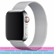 Load image into Gallery viewer, Strap For Apple watch band 44mm 40mm iWatch 42mm 38mm stainless steel Metal bracelet magnetic loop Apple watch 3 4 5 6 se