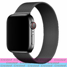 Load image into Gallery viewer, Strap For Apple watch band 44mm 40mm iWatch 42mm 38mm stainless steel Metal bracelet magnetic loop Apple watch 3 4 5 6 se