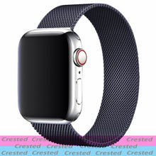 Load image into Gallery viewer, Strap For Apple watch band 44mm 40mm iWatch 42mm 38mm stainless steel Metal bracelet magnetic loop Apple watch 3 4 5 6 se