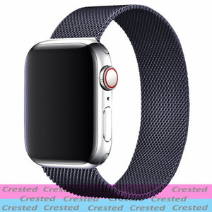 Strap For Apple watch band 44mm 40mm iWatch 42mm 38mm stainless steel Metal bracelet magnetic loop Apple watch 3 4 5 6 se