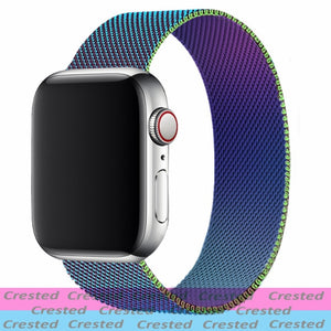 Strap For Apple watch band 44mm 40mm iWatch 42mm 38mm stainless steel Metal bracelet magnetic loop Apple watch 3 4 5 6 se