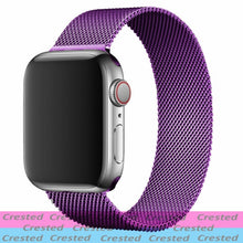 Load image into Gallery viewer, Strap For Apple watch band 44mm 40mm iWatch 42mm 38mm stainless steel Metal bracelet magnetic loop Apple watch 3 4 5 6 se