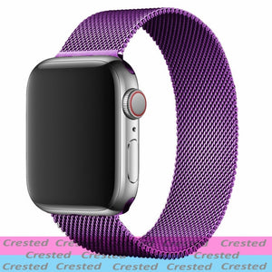 Strap For Apple watch band 44mm 40mm iWatch 42mm 38mm stainless steel Metal bracelet magnetic loop Apple watch 3 4 5 6 se