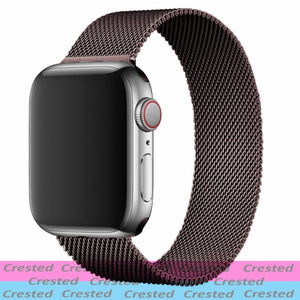 Strap For Apple watch band 44mm 40mm iWatch 42mm 38mm stainless steel Metal bracelet magnetic loop Apple watch 3 4 5 6 se