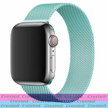 Load image into Gallery viewer, Strap For Apple watch band 44mm 40mm iWatch 42mm 38mm stainless steel Metal bracelet magnetic loop Apple watch 3 4 5 6 se