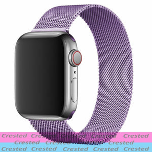 Strap For Apple watch band 44mm 40mm iWatch 42mm 38mm stainless steel Metal bracelet magnetic loop Apple watch 3 4 5 6 se