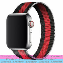 Load image into Gallery viewer, Strap For Apple watch band 44mm 40mm iWatch 42mm 38mm stainless steel Metal bracelet magnetic loop Apple watch 3 4 5 6 se