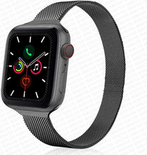 Load image into Gallery viewer, Strap For Apple watch band 44mm 40mm iWatch 42mm 38mm stainless steel Metal bracelet magnetic loop Apple watch 3 4 5 6 se