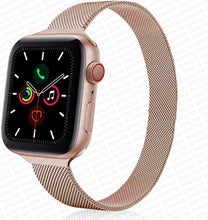 Load image into Gallery viewer, Strap For Apple watch band 44mm 40mm iWatch 42mm 38mm stainless steel Metal bracelet magnetic loop Apple watch 3 4 5 6 se