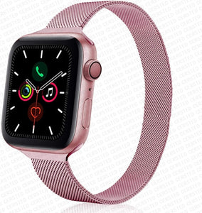 Strap For Apple watch band 44mm 40mm iWatch 42mm 38mm stainless steel Metal bracelet magnetic loop Apple watch 3 4 5 6 se