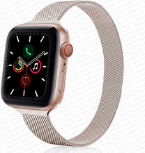 Load image into Gallery viewer, Strap For Apple watch band 44mm 40mm iWatch 42mm 38mm stainless steel Metal bracelet magnetic loop Apple watch 3 4 5 6 se