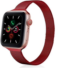 Load image into Gallery viewer, Strap For Apple watch band 44mm 40mm iWatch 42mm 38mm stainless steel Metal bracelet magnetic loop Apple watch 3 4 5 6 se